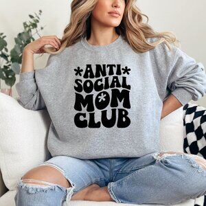 Anti Social Mom Club custom crewneck Sweatshirt sweater